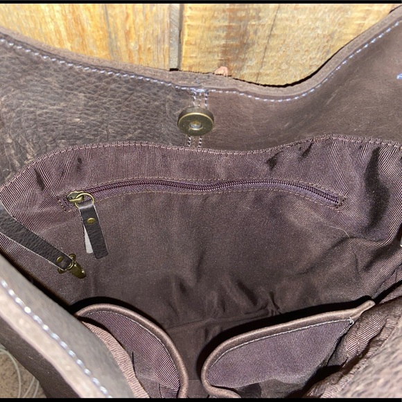 Duluth Trading Co Brown Leather Hobo - Picture 13 of 14